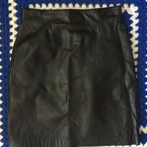 Vintage Leather - Sea Dream Leather Mini Skirt